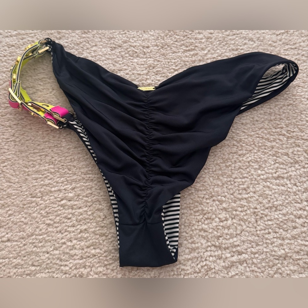 Beach Bunny Bronze top and bottom bikini with neon accents medium - Picture 5 of 5